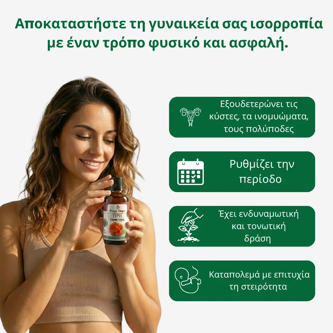 Ταγέτης – βάμμα 50 ml - για κύστεις, ινομυώματα και πολύποδες