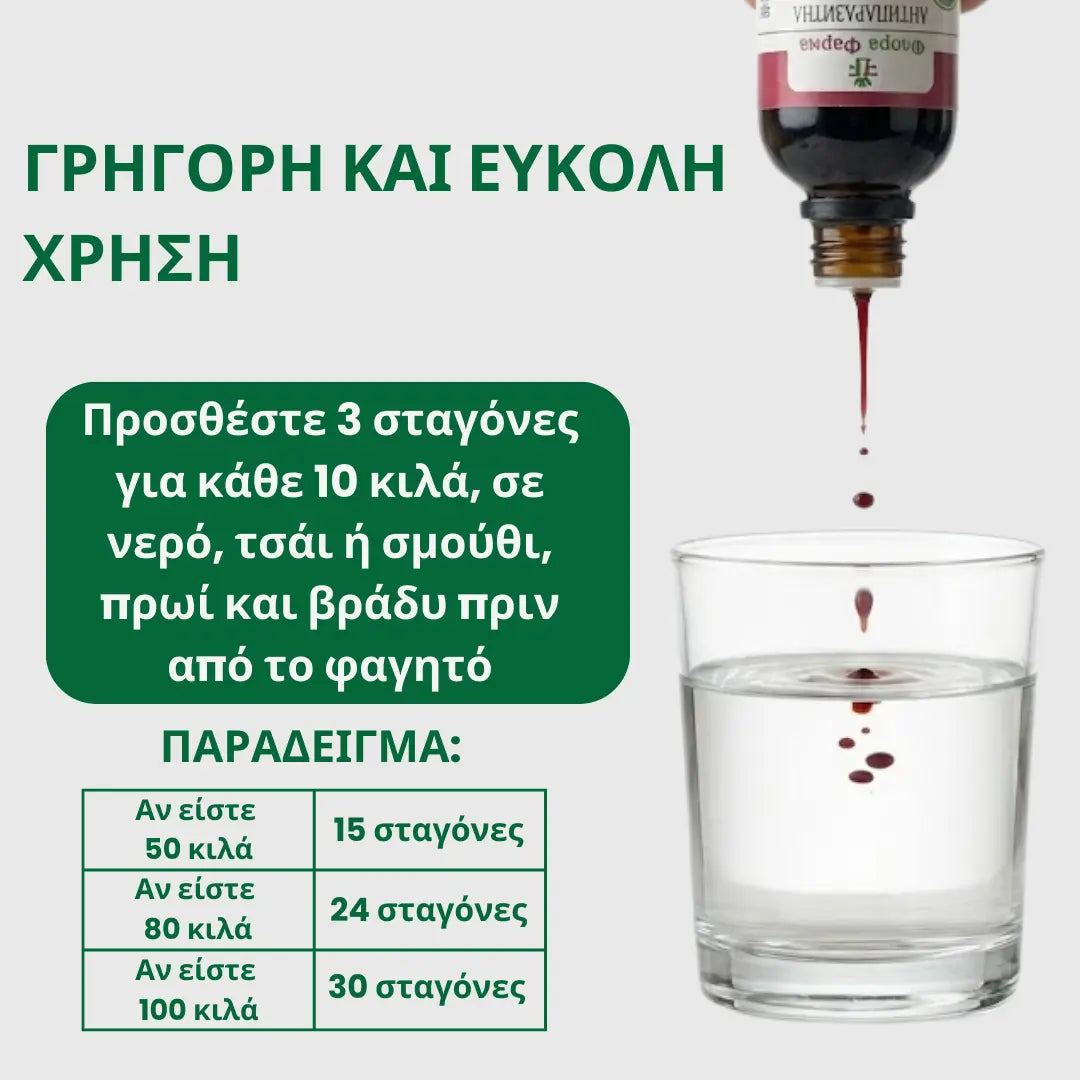 Αντιπαρασιτικό πρόγραμμα - βάμμα 100 ml - σκοτώνει παράσιτα, βακτήρια και μύκητες