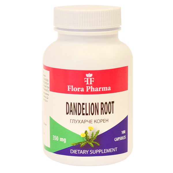 Ρίζα πικραλίδας /Taraxacum/ – συμπλήρωμα διατροφής 100 κάψουλες, 350 mg - για υψηλή χοληστερόλη, σάκχαρο στο αίμα